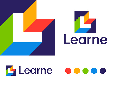 Learne V2 (L + Books) design letter logo logo designer logotype mark monogram symbol typography