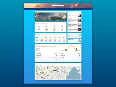 Weather website landing page landing page weather