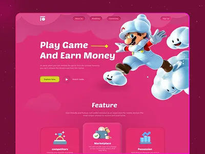 NFT 3d Landing Page 3d 3d nft 3dlandinpage app crypto graphic design landing page landing page design marketplace motion design nft nfts phenomenon ui ui design ui ux web 3 web design webdesign website design