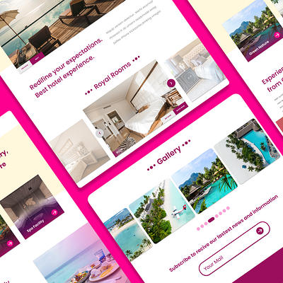 Hotel Booking Landing Page and UI & UX app design landing page ui ux