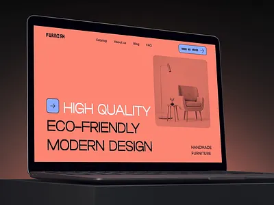 Landing | Furnish animated animation design desire agency furniture furniture manufacturer graphic design landing landing page motion motion design motion graphics order ordering site ui web web site web ui website