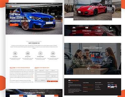 Car Buying Website / Web Landing Page app app design application automobile branding car websites cars design e commerce homepage landing page ui uiux ux web web design websites