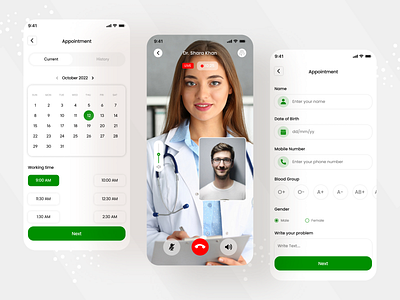 Medical mobile app ui design call ui clinic consultant doctor doctor app doctor appointment doctor call ui doctor ui health health care hospital medical app medical consulantion mobile app mobile ui design pharmacey ui ui design uiux