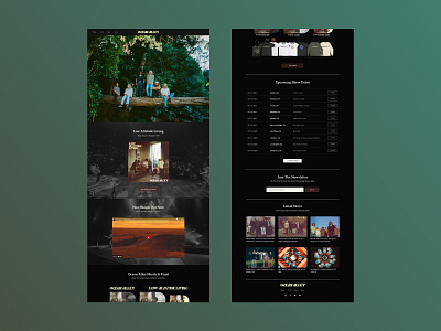 Ocean Alley - Band Website Redesign australia band design minimal music ocean alley ui uiux web web design website website design