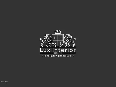 The logo emblem with a monogram brand identity branding classic corporate identity emblem furniture heraldic heraldic logo identity line line logo lion logo logo monogram monogram