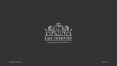The logo emblem with a monogram brand identity branding classic corporate identity emblem furniture heraldic heraldic logo identity line line logo lion logo logo monogram monogram