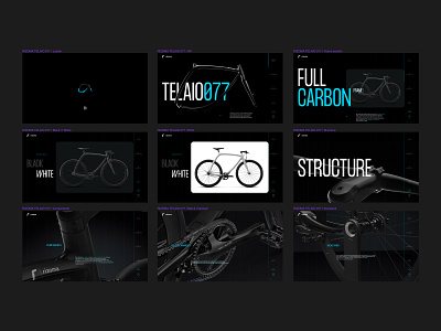 TELAIO 077 / Boards bicycle bike branding condensed dark design figma graphicdesign interface lightblue logo photo rizoma typography ui ux webdesign