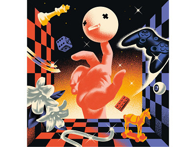The magic of Play design editorial future game graphic design illustration magazine play vintage