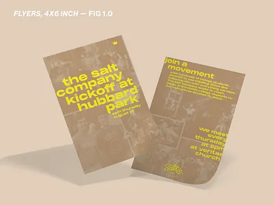 flyers: salt kickoff event 4x6 4x6 flyers branding christian church design design event branding event promo event promotion flyers handout print
