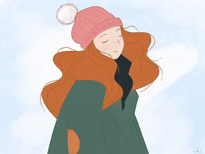 Wind in my Hair book illustration character design childrens book design digital illustration flat illustration fox illustration illustration oc original character portrait potrait illustration