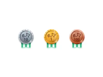 Friends achievements 3d achievements award design dog figma friends gold graphic design icon icons illustration ribbon sketch skeuomorphism ui vector