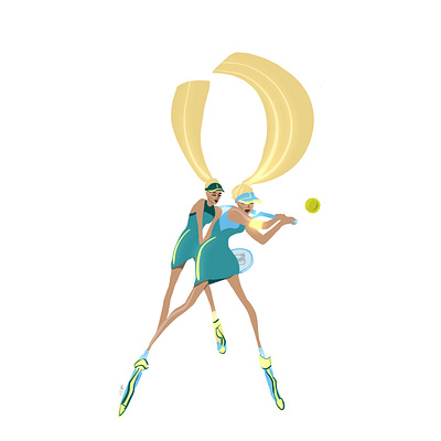 Sports Lifestyle Illustration digital art fashion fashionillustration illustration lifestyle procreate sportillustration sports tennis tennisplayer