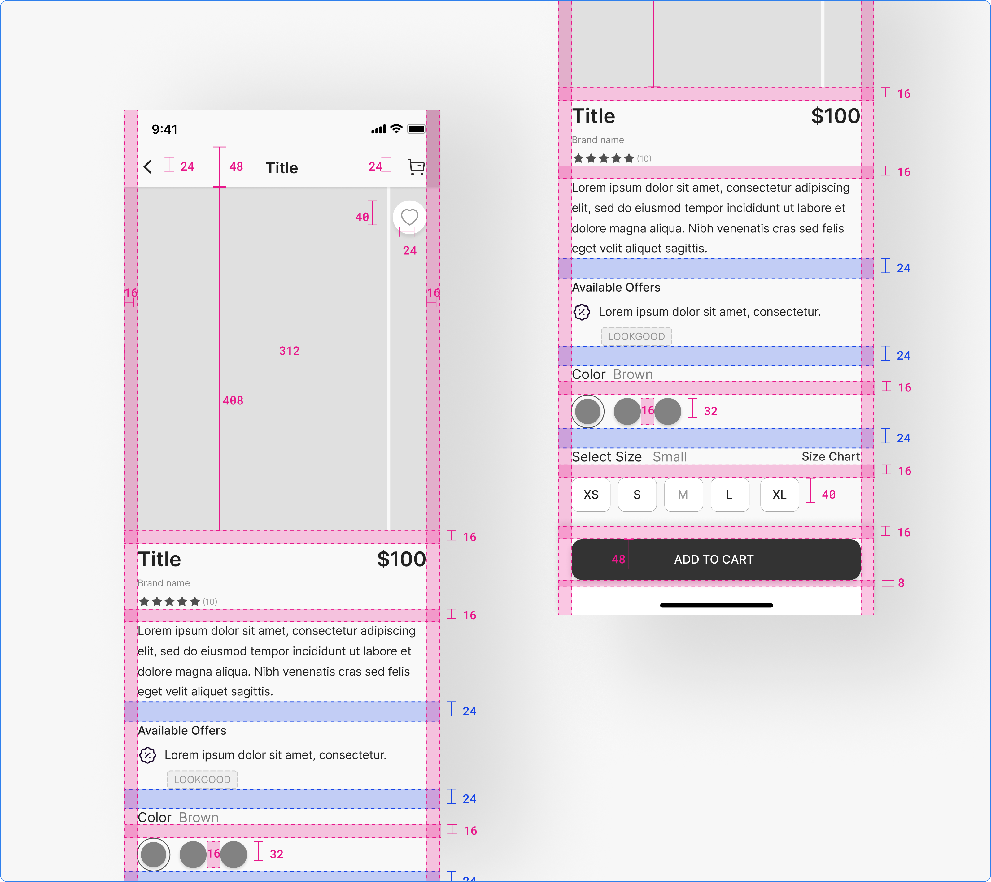 4 Pixel Spacing Grid System in UI by Arjun Visaveliya on Dribbble