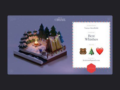 SHARE YOUR CHRISTMAS 3d animation christmas design et studio interface motion graphics ui ux web design website