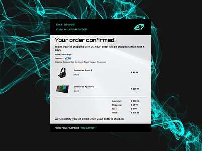 Email Receipt daily ui design ui
