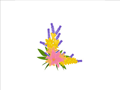 Floral Design, colorful Flowers illustration Vector. colorful