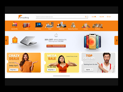 E-Commerce Website demo design - Figma 3d adobe adobesuite adobexd animation app branding design figma graphic design illustration logo minimal motion graphics photoshop typography ui ux webdesign website