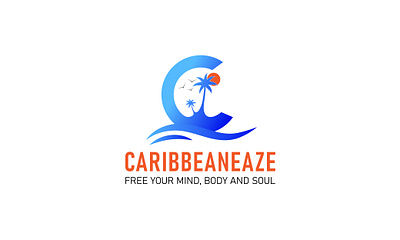 CARIBBEANEAZE app branding design graphic design illustration logo typography ui ux vector