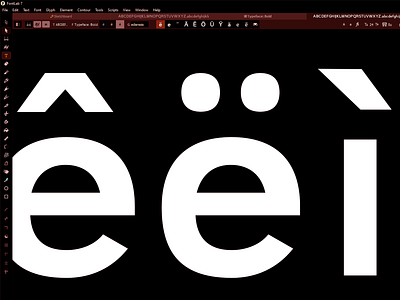 Type Design 28 2d art artwork design font fontlab graphic design lettering modern type design typeface typography vector