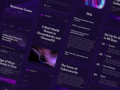 Mobile app screens for Cybersecurity website 2022 app clean cybersecurity dark dark ui design dribbble figma interface it mobile mobile app mobile screens multi page neon simple ui webdesign website