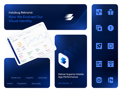 Instabug Rebrand: How We Evolved Our Visual Identity branding graphic design illustration logo mobile saas ui