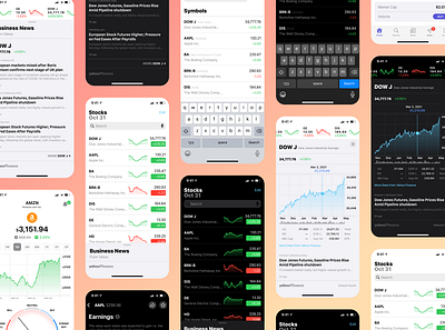 iOS Stocks Redesign apple branding design graphic design illustration ios logo portfolio ui ux vector