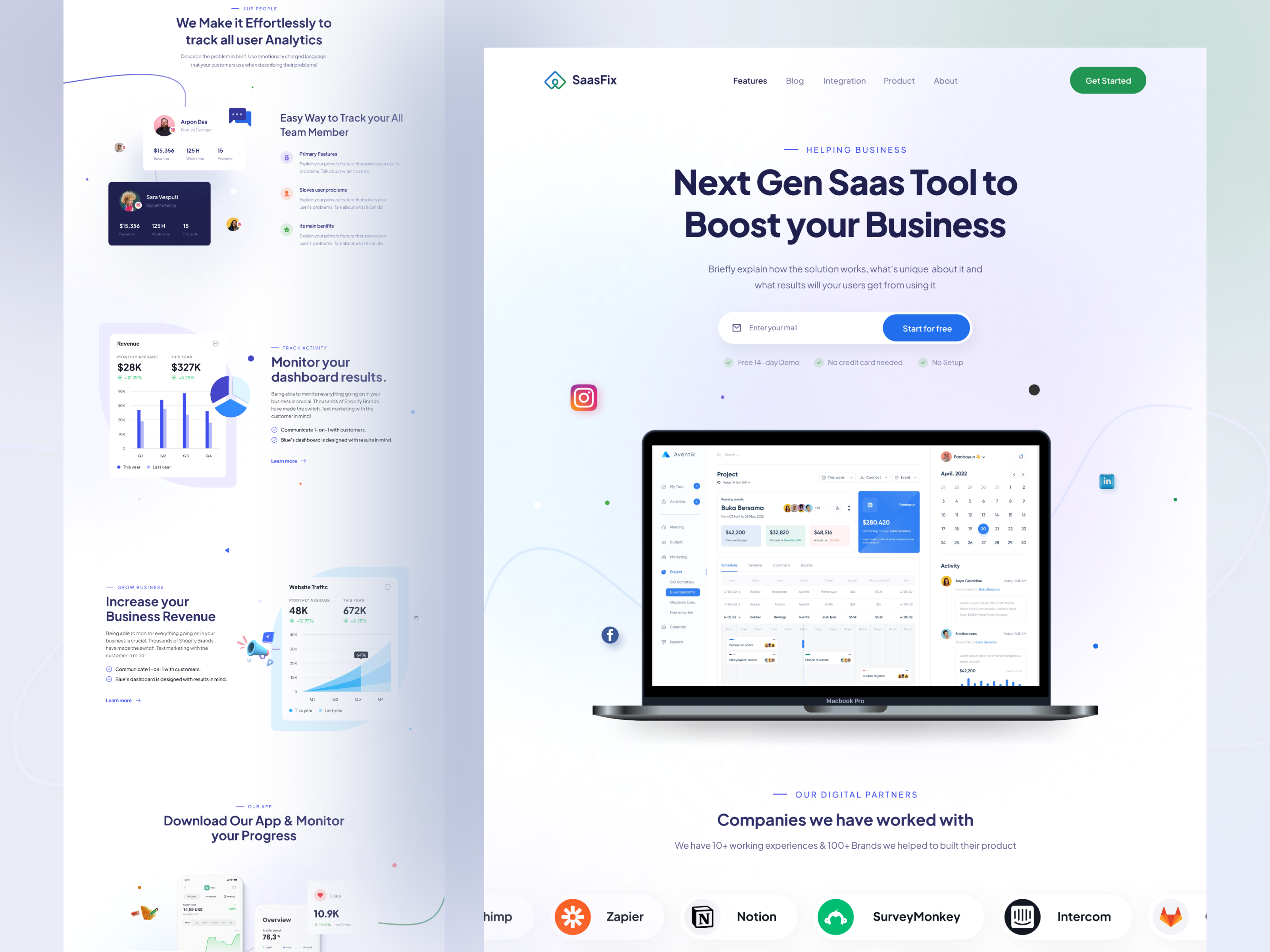 Example of Modern Website Design (5 To7 Pages)
