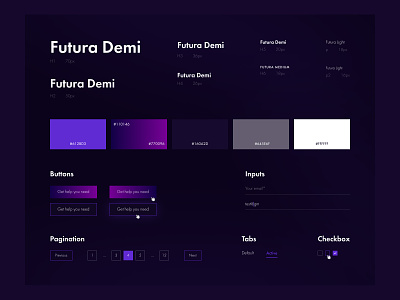 UI style guidelines for Cybersecurity website 2022 brand guidelines buttons cybersecurity dark dark ui design dribbble figma guidelines interface it minimal ui multi page styleguide typography ui ui guide ui kit webdesign