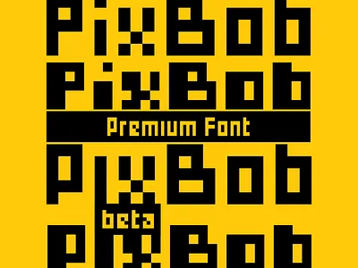 PixBob Font - Premium Pixel Fonts 8 bit 8bit asprite bibbob font fonts free font pixel