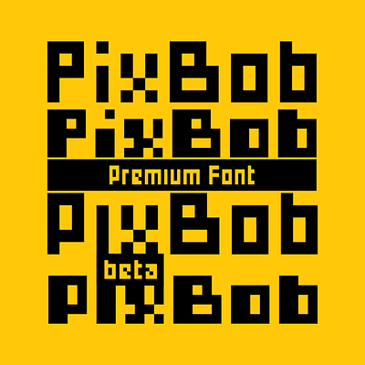 PixBob Font - Premium Pixel Fonts 8 bit 8bit asprite bibbob font fonts free font pixel
