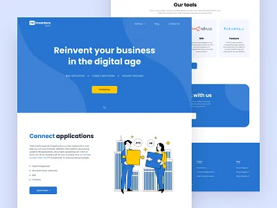 Website design for a studio of websites and web apps development 2022 app development clean design development development agency dribbble figma interface it light minimal minimalistic simple simple ui studio ui web development webdesign website