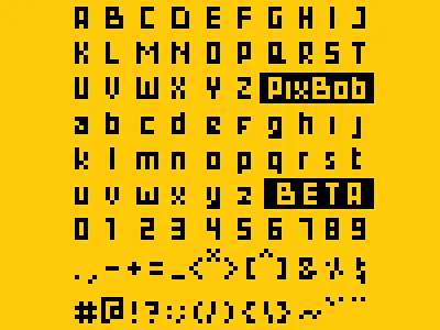 PixBob Font - Premium Pixel Fonts (Beta Version Preview) bibbob