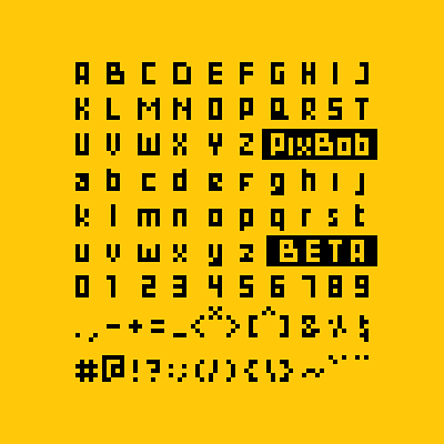 PixBob Font - Premium Pixel Fonts (Beta Version Preview) bibbob