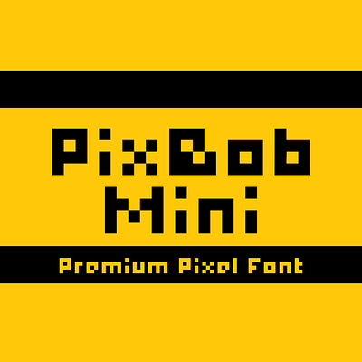PixBob Mini - Premium Pixel Font bibbob