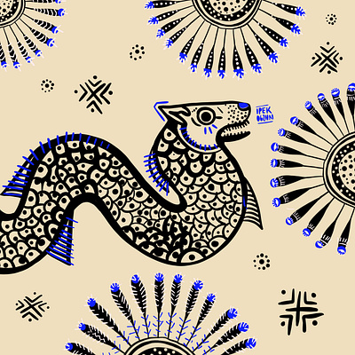 Mythology illustration / Lidya Hydra art artist character design digital art graphic design greek greek mythology hydra illustration mythology procreate
