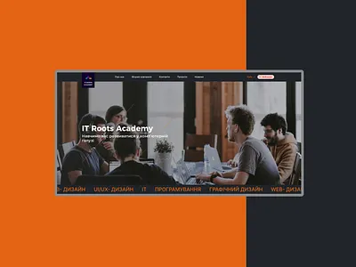 IT Roots academy clean design graphic design illustration landing landingpage logo minimal ui ux webdesign