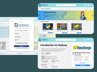 Ed-Tech Website UI app design edtech education figma mockup ui ux website