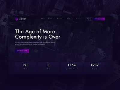 Cybersecurity company website homepage animation 2022 ae animation cybersecurity dark dark ui design dribbble figma homepage inspiration interaction it lp multi page neon ui webdesign website website animation