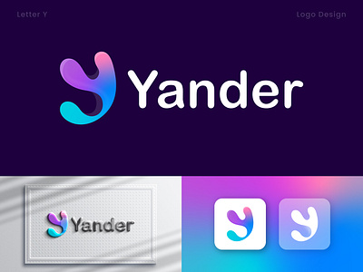 Yander - Logo Design a b c d e f g h i j k l m n app icon logo branding creative logo graphic design illustration letter letter logo lettring logo logo design logo designer mark modern logo o p q r s t u v w x y z symbol tech logo technology unique logo vector