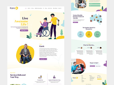 Non-profit Karek graphic design illustration non profit ui ux web design