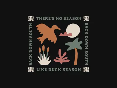 Matisse Duck Hunt apparel badge black boho branding cut out duck duck hunt graphic tee hunting icon illustration logo matisse merch shane harris shirt south t shirt type