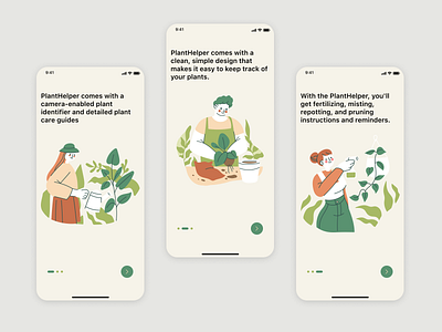 PlantHelper app design ui ux