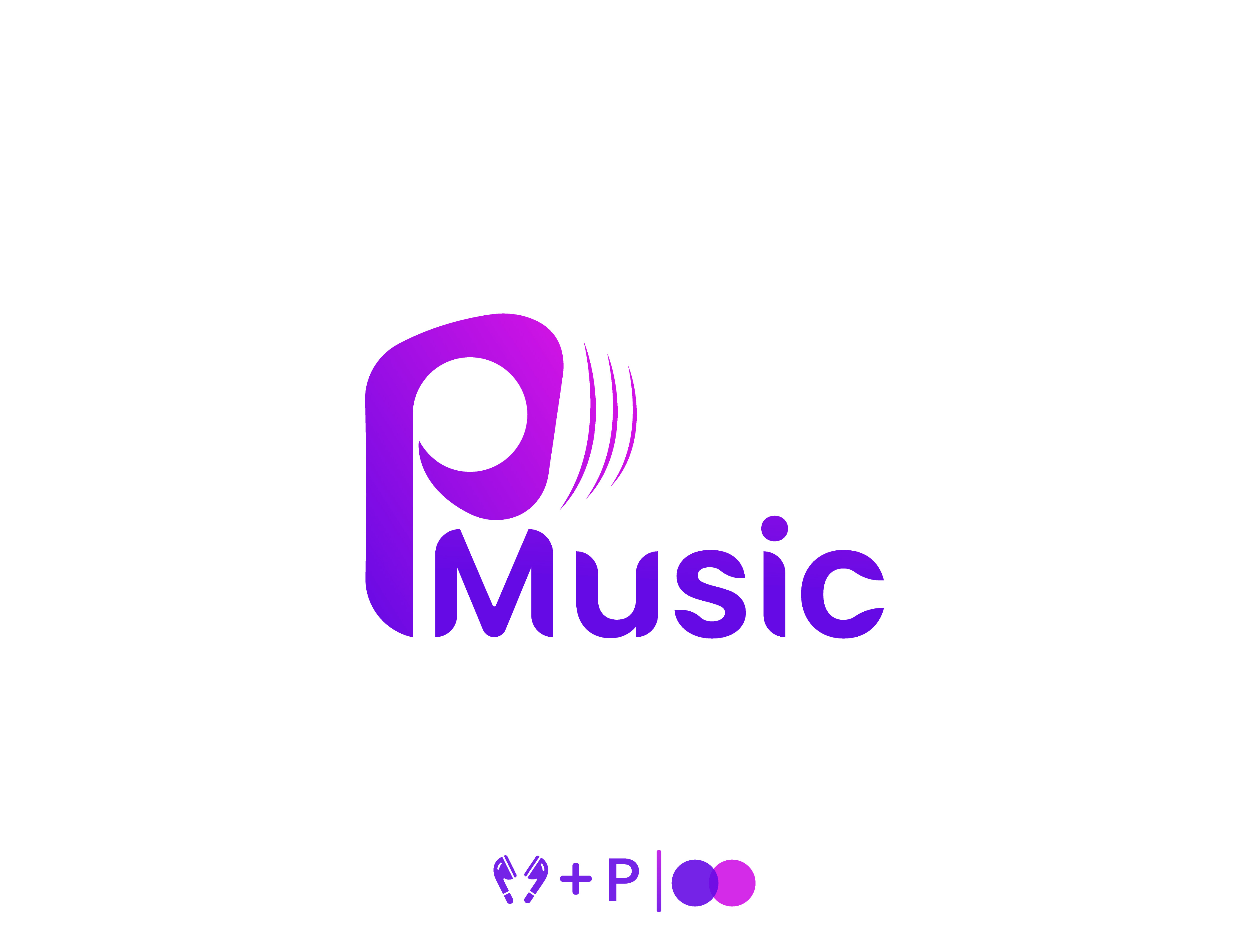 PMusic | Modern Music Logo adobe illustrator branding branding design business logo creative design graphic design illustration logo logo design logo idea logo maker minimal logo minimalist logo modern music company music logo p logo ui