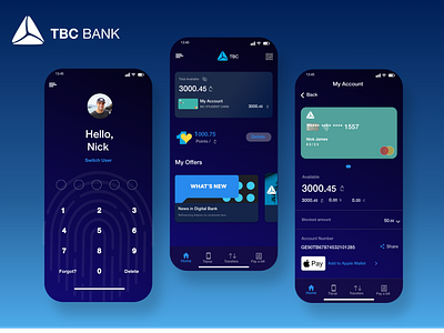 TBC Bank Mobile Application adobe xd app design ui ux xd