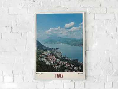 Italian Vacation Poster italian italy mockup poster vacation