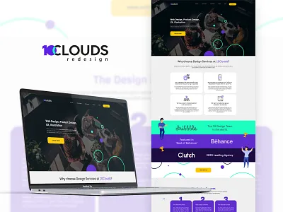 10Clouds Landing Page re-Design design graphic design illustration typography ui