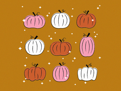 Pumpkins graphic illustration pattern pumpkins simple textured