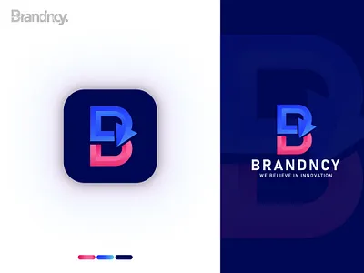 Brandncy - Letter B Logo Design 3d agencylogo animation branding creative design flat graphic design illustration logo logo animation logo design motion graphics ui vector