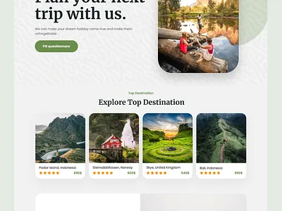 PlanCo Website Travel ui