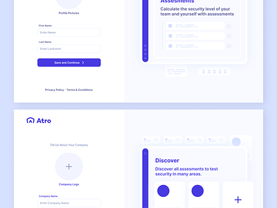 Snapshots from Atro Login Onboarding Designs Work app ui branding design flat ui design illustration logo sample app ui ui ui design vector